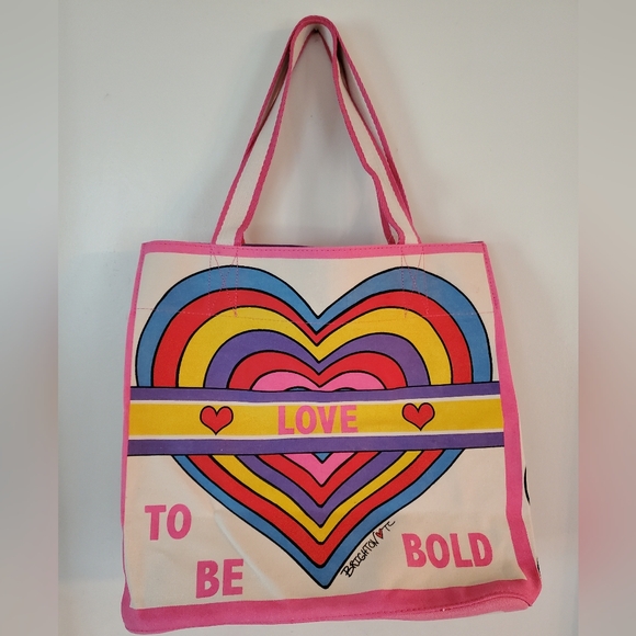 NWT Brighton Rainbow Bright Canvas Tote - Picture 4 of 9